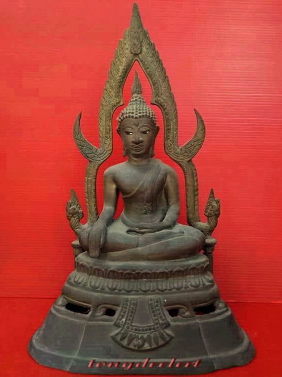 พระพุทธชินราชบูชา สำนักพุทธเนรมิตประทีป เนื้อทองผสม ซุ้มถอดได้ ฐานฉลุ สวยมากค่ะ