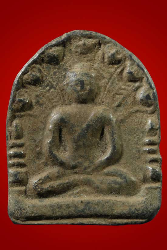 พระนาคปรกสุริยมุณี หลวงพ่ออั้น วัดพระญาติ สร้างประมาณปี 2473 เนื้อชิน 