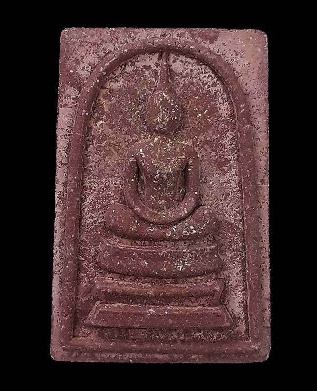 สมเด็จชนะจน หลวงปู่ทิม วัดพระขาว จ.อยุธยา ปี2540 เนื้อชานหมาก โรยผงตะไบจากพระกริ่งเนื้อเงิน