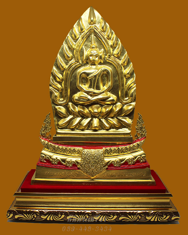พระเจ้าสัวบูชา รุ่นแรก วัดกลางบางแก้ว ปิดทองแท้ 9 นิ้ว ที่ระลึกฉลองมณทป 100 ปีหลวงปู่บุญ ปี 2560
