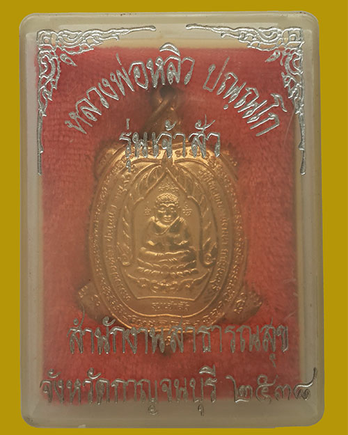 เหรียญพญาเต่าเรือน หลวงปู่หลิว วัดไร่แตงทอง รุ่นเจ้าสัว เนื้อทองแดง ปี 2538 
