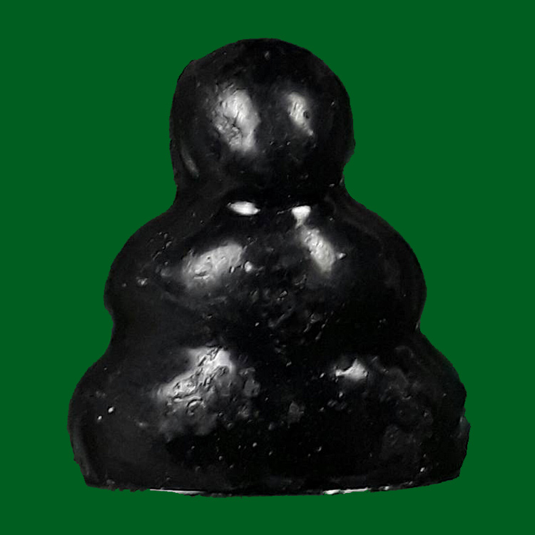 พระปิดตาสารพัดนึก รุ่น 6 รอบ หลวงพ่อพรหม วัดขนอนเหนือ จ.อยุธยา ปี2528 เนื้อผงจุ่มรัก สอดตะกรุดทองแดง