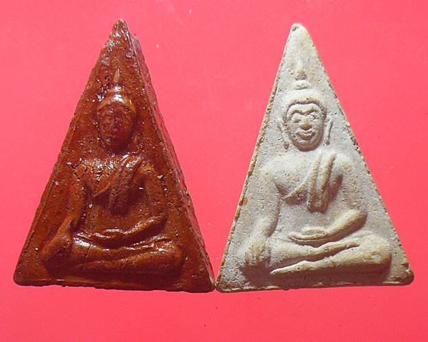 พระนางพญาหลวงพ่อแพ วัดพิกุลทอง สิงห์บุรี ชุด2องค์