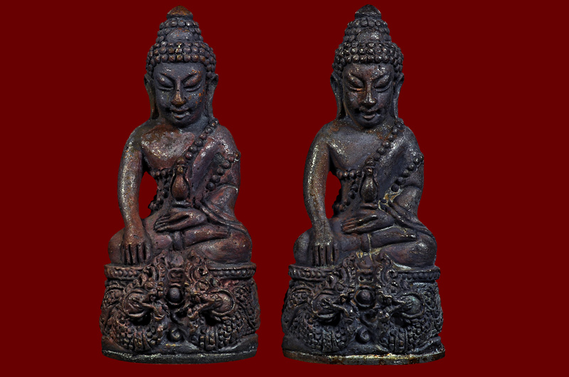 พระกริ่งศรีสุทโธเนื้อสัมฤทธิ์ก้นทองแดง หลวงปู่บัว ถามโก พศ.2560 หมายเลข No.1105 + หมายเลข No.1147