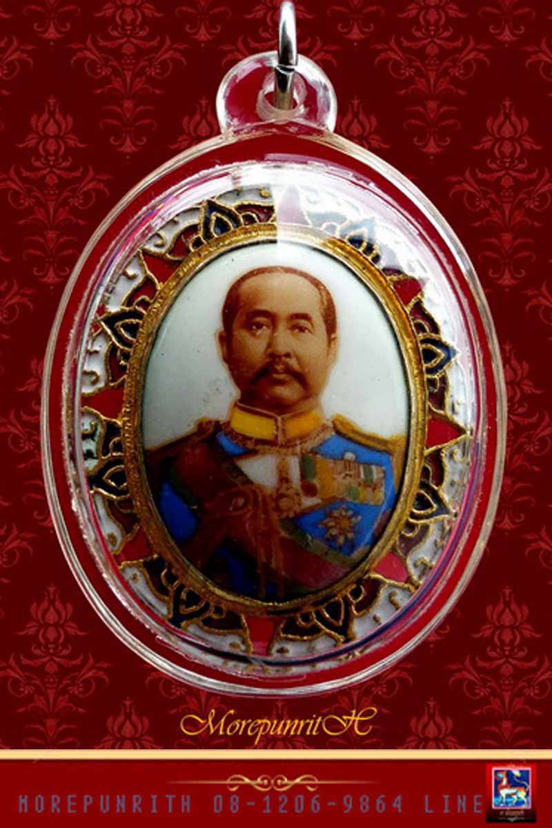 ล็อกเก็ตพระพุทธเจ้าหลวง(รัชกาลที่ ๕) ด้านหลังปั๊ม จปร