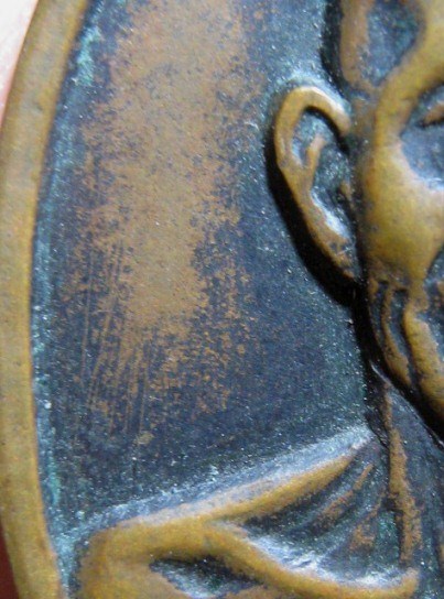 เหรียญหน้าตรงท่านเจ้าคุณนรฯ ปี 2513 เนื้อทองแดง วัดเทพศิรินทร์ กรุงเทพฯ มาพร้อมบัตรรับรอง