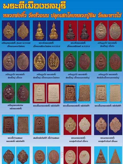 พระหลวงพ่อติ้ว วัดหัวถนน เนื้อผง ปี 2518 จ.ชลบุรี (หลวงปู่ทิม ปลุกเสก)