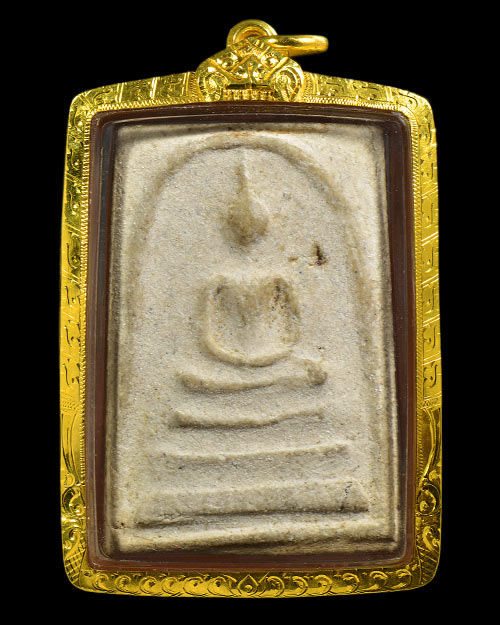 พระสมเด็จ100ปี วัดระฆัง กทม.2515 พิมพ์เส้นด้าย+กล่องเดิม+เลี่ยมทอง+บัตรรับรองครับ