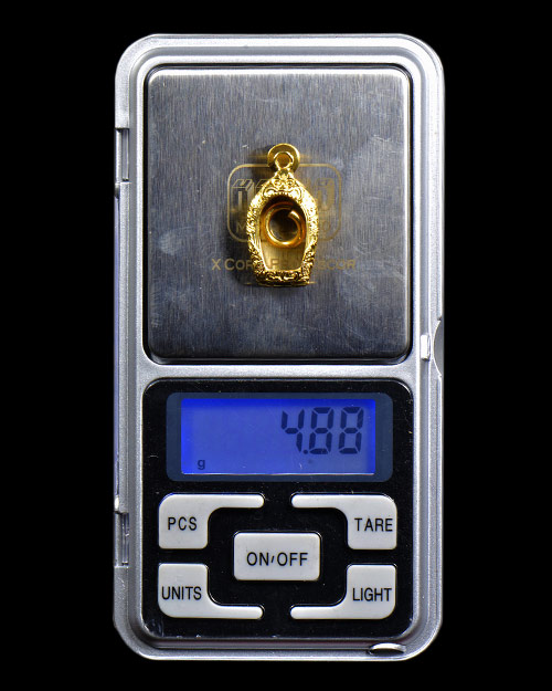 พระปรกใบมะขาม หลังยันต์นะ หลวงปู่โต๊ะ วัดประดู่ฉิมพลี กทม. 2521 เนื้อทองแดงผิวไฟ สวยสวย+ตลับทองคำ