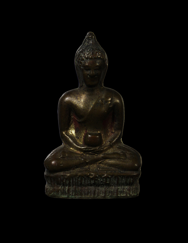 พระกริ่ง อุ้มบาตร วัดอินทรวิหาร บางขุนพรหม เนื้อทองเหลือง ปี 2514