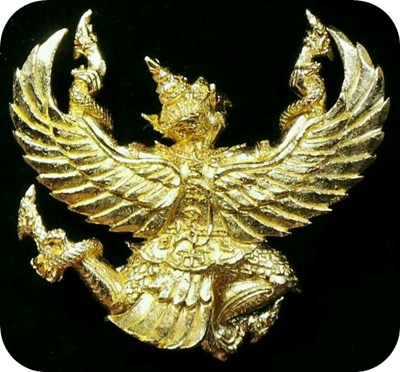วัดใจ เคาะเดียวแดง พญาครุฑ รุ่นรวยล้นฟ้า พระมหาสุรศักดิ์ ปลุกเสก เนื้อบอร์นอิตาลี ฝังพลอยแดง