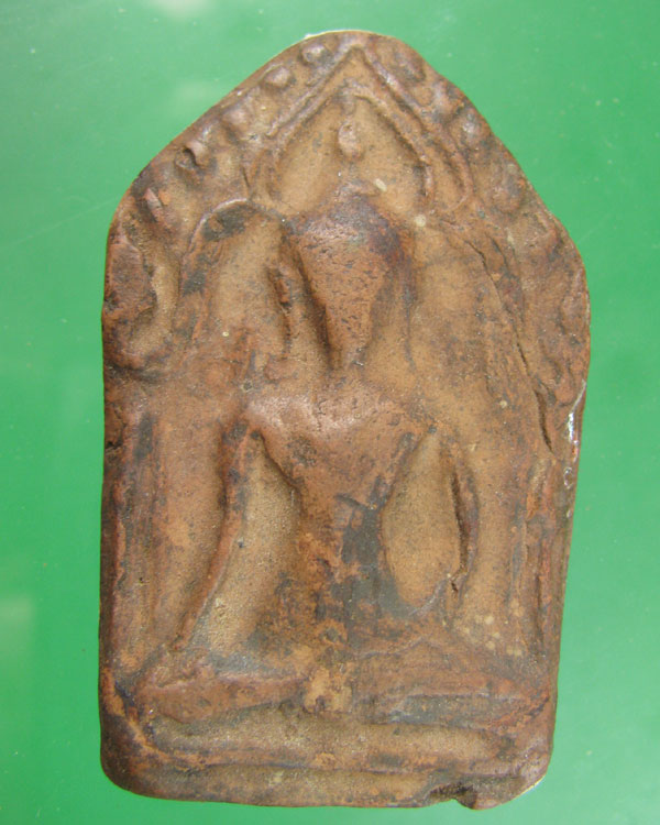 พระขุนแผนเนื้อดินเผา พิมพ์ห้าเหลี่ยม