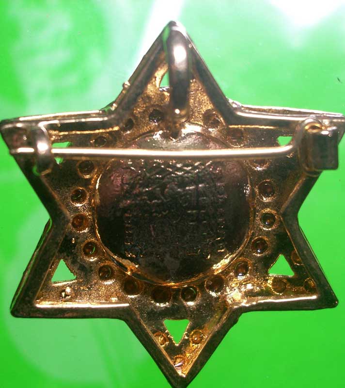 ล็อกเก็ตเข็มกลัดดาวเพชรหลวงพ่อฤาษีลิงดำ วัดท่าซุง ปี 2530 สวยมาก