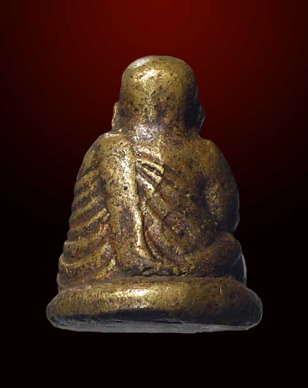 รูปหล่อหลวงพ่อเงิน รุ่นปืนแตก เนื้อโลหะเก่า ปี 2528