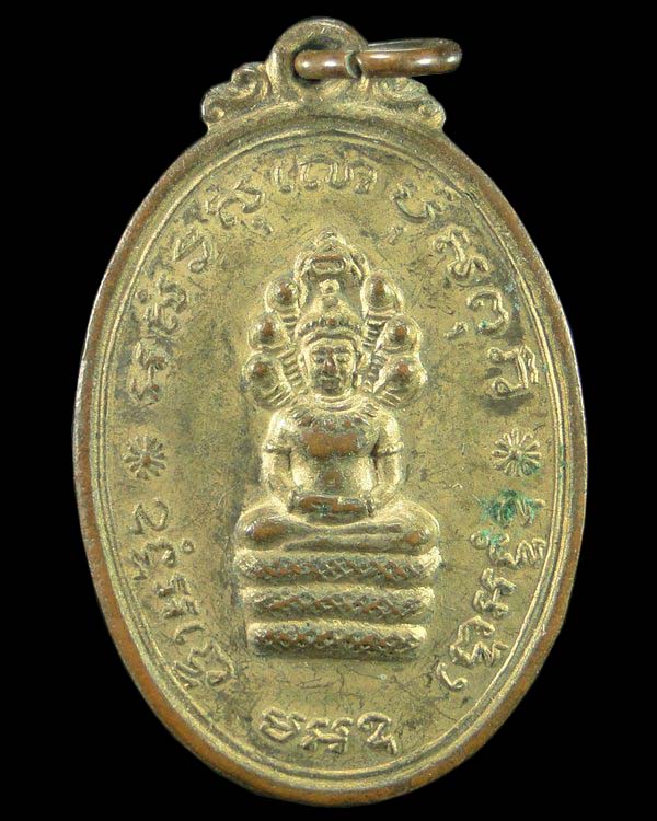 เหรียญพระนาคปรกหลังรูปเหมือน หลวงพ่อแพ วัดพิกุลทอง ปี ๒๕๑๔