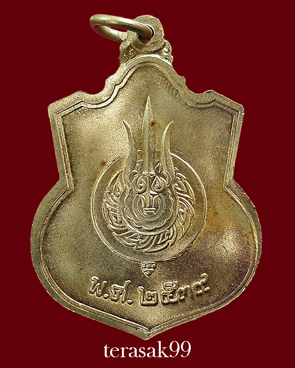 เหรียญในหลวงนั่งบัลลังก์ ฉลองครองราชย์50ปี พิมพ์นิยมพระเกศาชัด มีเม็ดตา กระบี่ยาวปลายมีปลอก (12)