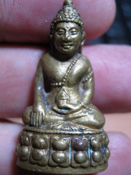 พระกริ่งโสฬส มปร.เนื้อทองเหลืองกะไหล่ทอง แจกกรรมการ ปี2515 วัดราชประดิษฐ์ กรุงเทพฯ มาพร้อมบัตรรับรอง