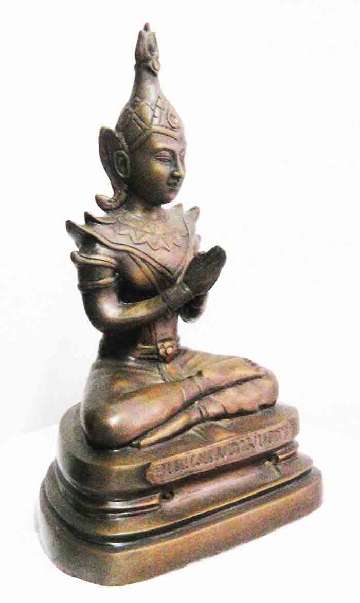 ***พระบูชาขุนแผนมหามนตรี พระบูชา 5 นิ้ว ฐาน 6 นิ้ว สูง 10 นิ้ว เนื้อทองเหลืองเก่าผิวหิ้งเดิม