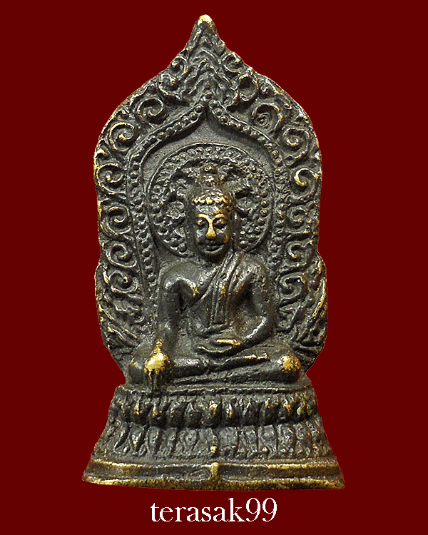 พระใบเสมาหล่อโบราณ วัดท่าทอง สุพรรณบุรี หลวงพ่อกวย,หลวงปู่โต๊ะร่วมปลุกเสก 