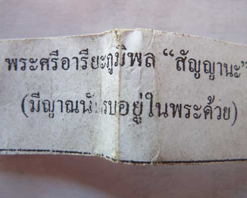 พระเนื้อว่านในหลวง รุ่นสัญญานะ