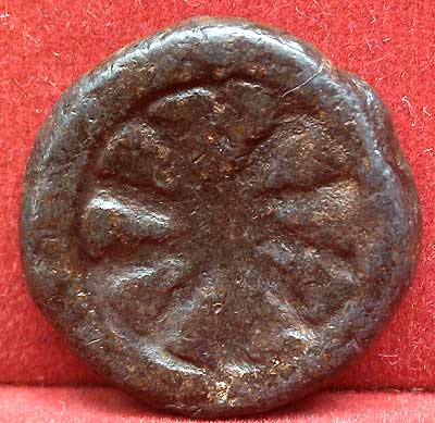 *พระกรุวัดสุวรรณฯ อ่างทอง พิมพ์งบน้ำอ้อย เนื้อชินตะกั่วสนิมแดง*