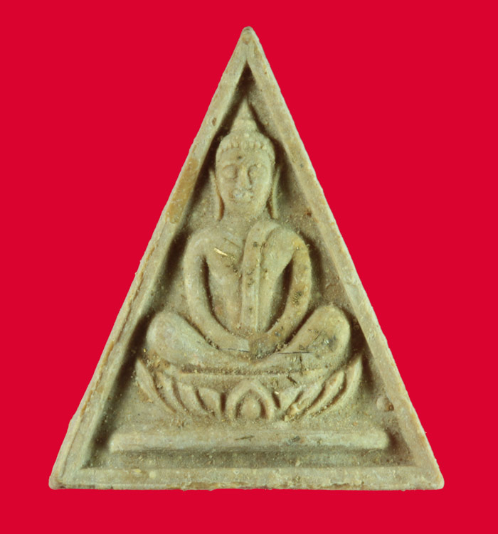 สมเด็จทรงฉัตร ๑๗ เนื้อผงน้ำมัน พระครูวิศิษฏ์สมโพธิ วัดพระเชตุพนฯ (วัดโพธิ์)
