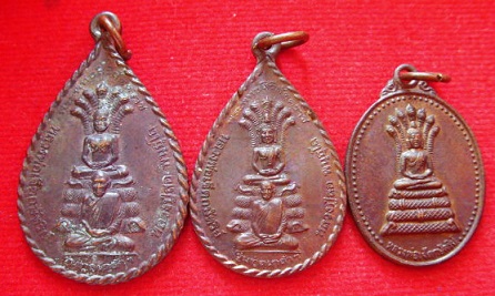 เหรียญหลวงพ่อเจ็ดกษัตริย์ หลวงปู่สอ พันธุโล พร้อมกัน 3 เหรียญ