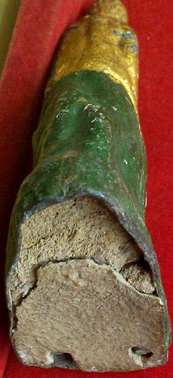 *พระบูชารัตนโกสินทร์ ปางป่าเลไลย์ เนื้อชินตะกั่ว  ลงทอง ลงสี*