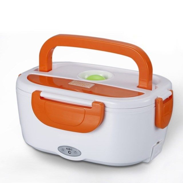 เคาะเดียว (345 บาท) Electric Lunch Box กล่องอุ่นอาหารไฟฟ้าแบบพกพา สีฟ้า