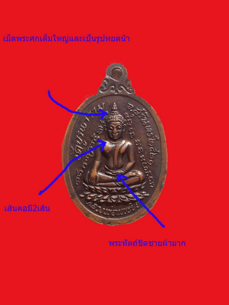 เหรียญหลวงปู่ดุลย์ รุ่นกายทิพย์ วัดบูรพาราม จ.สุิรินทร์ ปี๒๕๒๑