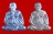 เหรียญปั๊มตัดชิด แจกทาน หลวงพ่อหลิว วัดไร่แตงทอง นครปฐม 2 องค์ เนื้อตะกั่ว+เนื้อทองแดง 