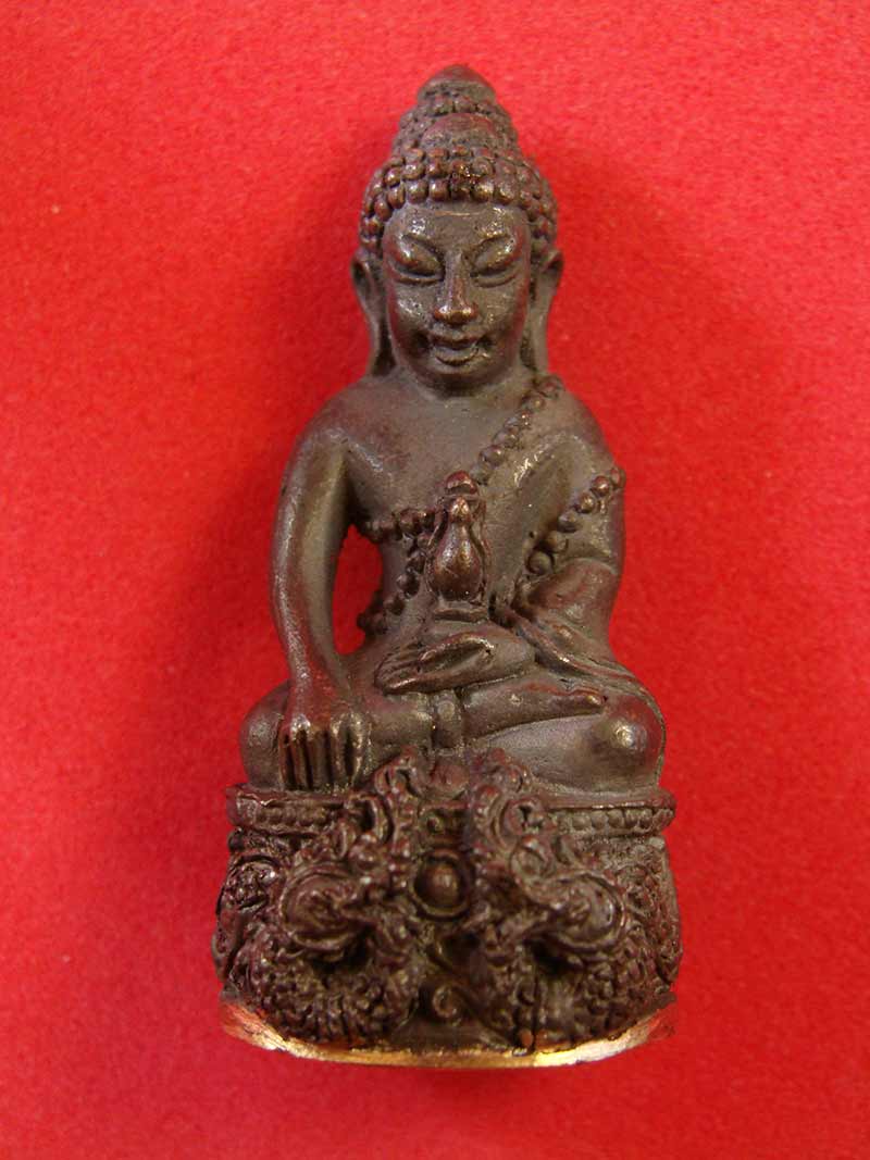 พระกริ่งศรีสุทโธ "รุ่นแรก" หลวงปู่บัว ถามโก จ.ตราด เนื้อนวะเต็มสูตรแก่ทองคำ ก้นทองคำ หมายเลข ๔๗