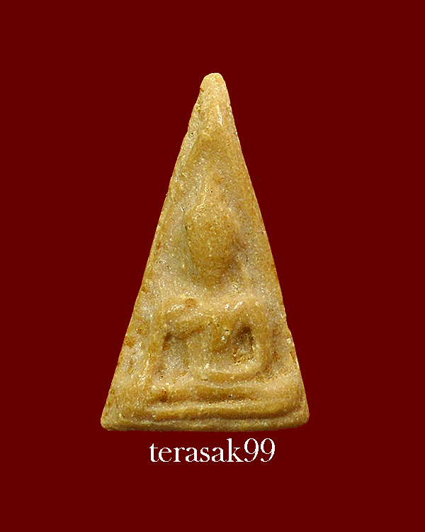 พระนางพญาเศียรโต เนื้อผงน้ำมัน พิมพ์เล็ก หลวงพ่อกวย วัดโฆสิตาราม จ.ชัยนาท