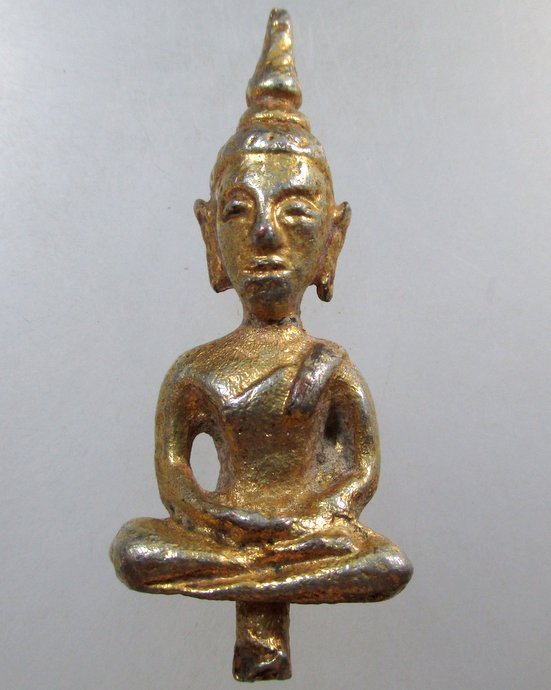 ๒๐ พระยอดธง เนื้อโลหะ กะไหล่ทอง