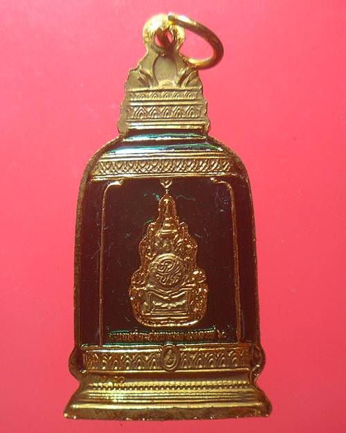 เหรียญระฆัง พระพุทธมิ่งมงคลเอกนาคคีรี วัดระฆังโฆสิตาราม รุ่นครองราชย์ 60ปีเนื้อกะไหล่ทองลงยาองค์ที่5