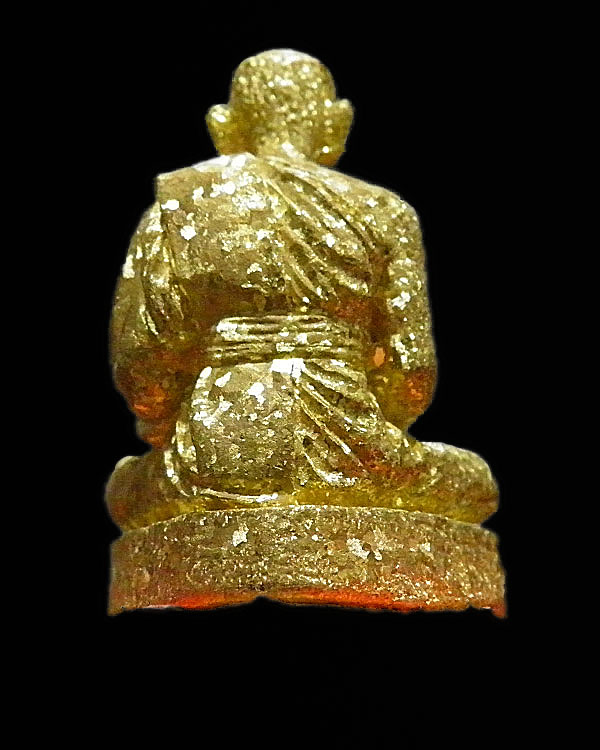 พระรูปหล่อทองระฆัง พระครูสถิตโชติคุณ(หลวงพ่อไสว ฐิตวณฺโณ) วัดปรีดาราม (ยายส้ม) ต.คลองจินดา อ.สามพราน