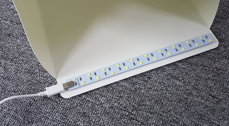 studio ling box led กล่องถ่ายภาพ สินค้า พร้อมไฟ led ขนาด 9 นิ้ว เคาะเดียว