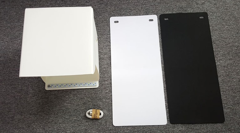 studio ling box led กล่องถ่ายภาพ สินค้า พร้อมไฟ led ขนาด 9 นิ้ว เคาะเดียว