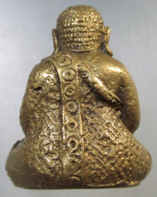 ๒๐ รูปหล่อพระสังกัจจายน์จีวรลายดอก เนื้อทองผสม