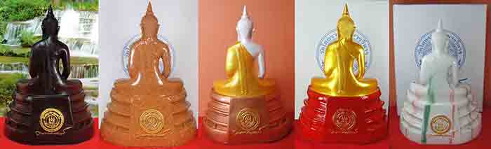 ***ยกชุด 5 องค์***พระบูชา พระพุทธโสธรเนื้อเรซิ่นเหล็กน้ำพี้+เนื้อกระเบื้องหลังคาโบส์ถ+เนื้อเรซิ่นสีส