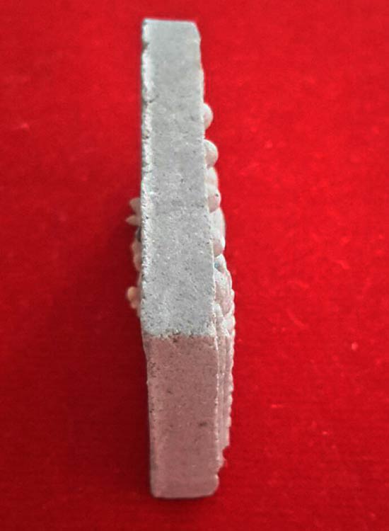 พระสมเด็จคู่ชีวิตล้างอาถรรพ์ เนื้อผงเขี้ยวงา (เนื้อเทา) ฝังเพชรหน้าทั่งหลังพระธาตุ  หลวงปู่หมุน