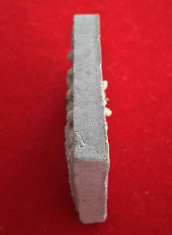 พระสมเด็จคู่ชีวิตล้างอาถรรพ์ เนื้อผงเขี้ยวงา (เนื้อเทา) ฝังเพชรหน้าทั่งหลังพระธาตุ  หลวงปู่หมุน