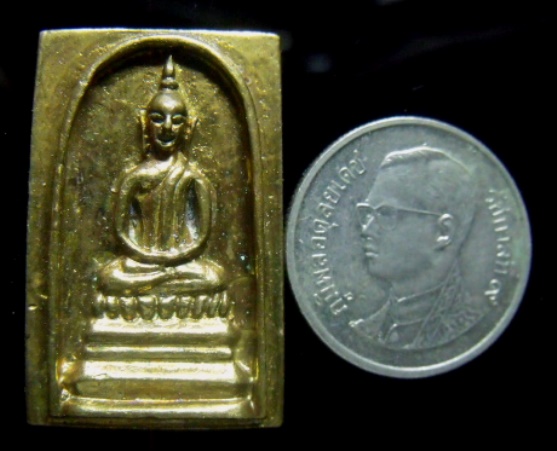 **วัดใจ**สมเด็จหล่อหลังยันต์ หลวงพ่อแพ วัดพิกุลทอง เนื้อทองผสม**ตอกโค้ด สวยๆ 
