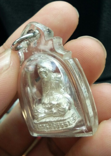 รูปหล่อเหมือนเนื้อเงิน 6รอบ ปี44 หลวงพ่อหล่ำ วัดสามัคคีธรรม ลาดพร้าว กทม