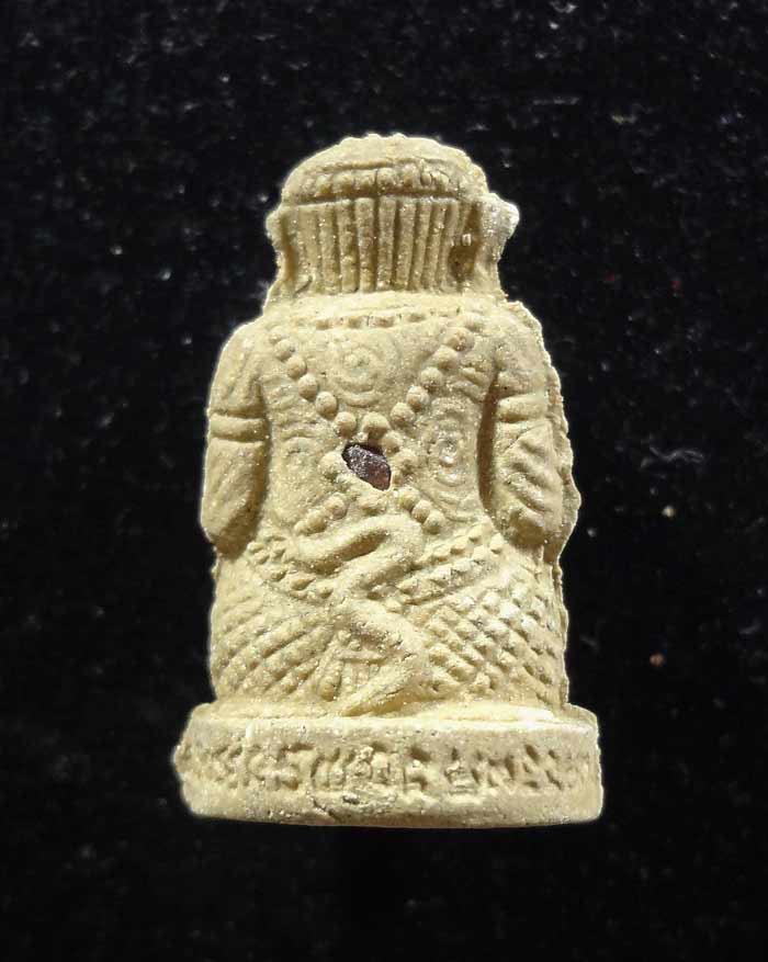 หนุมาน ชมพูนุช หลังฝังพลอย รุ่นพระเจ้า 5 พระองค์ หลวงปู่หมุน พุทธาภิเษก 5 ครั้ง ปี 2543-44