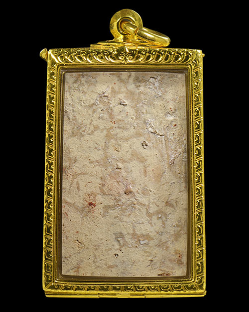 กรุเก่า2522 พระกรุนาดูนตัดเก้า จ.มหาสารคาม พิมพ์ตุ๊กตา เนื้อมะขามเปียกคราบขาว สภาพสวยมาก+ตลับทองคำ