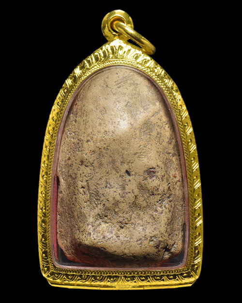 พระเปิม กรุดอนแก้ว จ.ลำพูน เนื้อดิน ฟอร์มพระดี มีหน้าตา ไม่มีซ่อม สภาพสวย+ตลับทองคำ14.88กรัม+บัตร