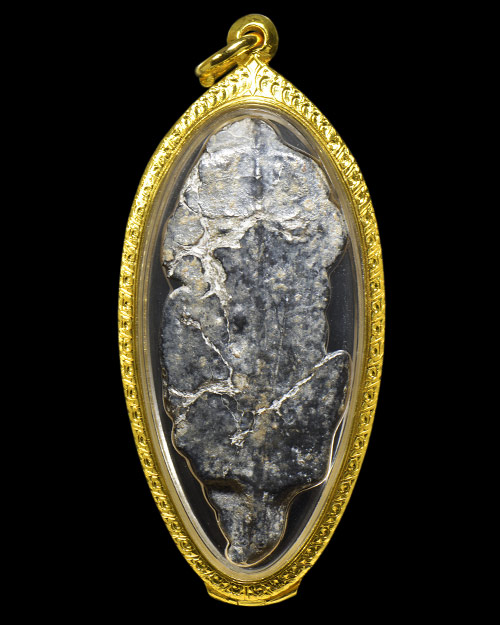 พระร่วงยืน พิมพ์ประทานพร กรุวังเพิ่ม จ.ขอนแก่น เนื้อตะกั่วสนิมแดง สภาพสวยมาก+ตลับทองคำ15.90กรัมครับ