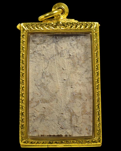 กรุเก่า2522 พระกรุนาดูนตัดเก้า จ.มหาสารคาม พิมพ์ตุ๊กตา เนื้อมะขามเปียกคราบขาว สภาพสวยมาก+ตลับทองคำ