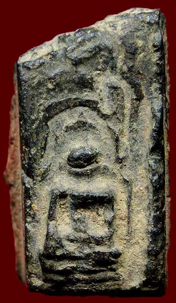 *พิมพ์หัวใจกำแพง ตัดเดี่ยว ดินเผา กรุเตาทุเรียง สุโขทัย*